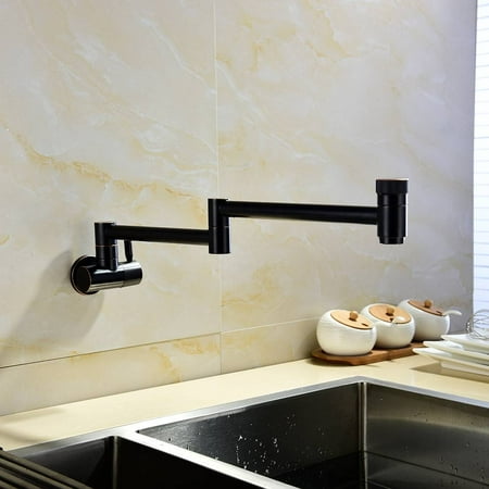 Mount Gotham Spout - Brass ORB Wall Mounted 360 Degree Rotating Folding Spout Double Switch Cold Tap