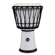 7" Rope Tuned Circle Djembe with Perfect Pitch Head (White)