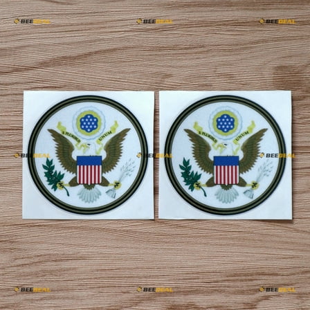 2X Reflective 6" Great Seal of United States American USA Decal Sticker Car Vinyl