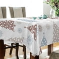 thumbnail image 3 of Coolnut Christmas Tree Tablecloth, Waterproof Washable Polyester Square Table Cover, Durable Tablecloth for Kitchen Dining Table Party Decor, 54"X 72", 3 of 7