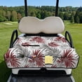 thumbnail image 2 of Whosucclay Red Leaf Pattern Cart Seat Cushion Covers, 4 Convenient Pockets Golf Cart Accessories for Club Car 2-Person Seats Golf Carts, Easy to Carry 51.18 x 30.3 inches, 2 of 9