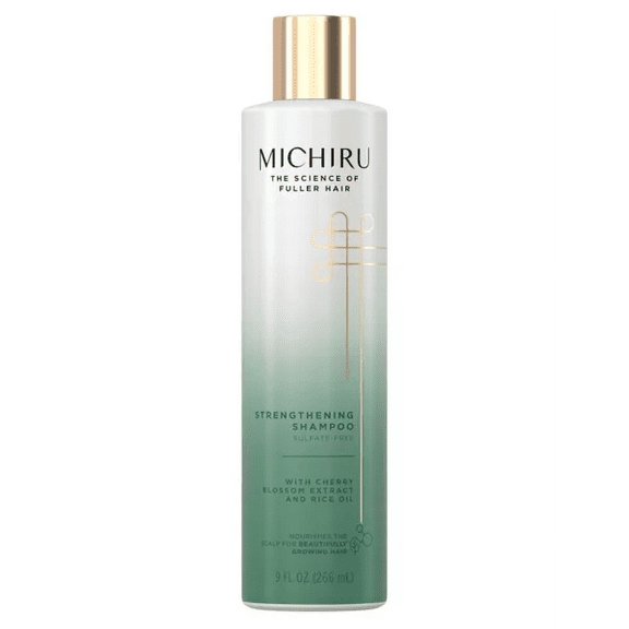 Michiru Cherry Blossom Extract Rice Oil Sulfate-Free Strengthening Shampoo - 9 fl oz