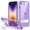Purple, variant on JETech Kickstand Case for iPhone SE 3/2 (2022/2020 Edition), iPhone 8/7, 4.7-Inch, Support Wireless Charging, Slim Shockproof Bumper Phone Cover, 3-Way Metal Stand (Clear)