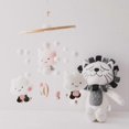 thumbnail image 5 of Wabjtam Crib Mobile Baby Girl Mobile with Felt Clouds Wooden Hanging Toys Handmade Cotton Balls, 5 of 5