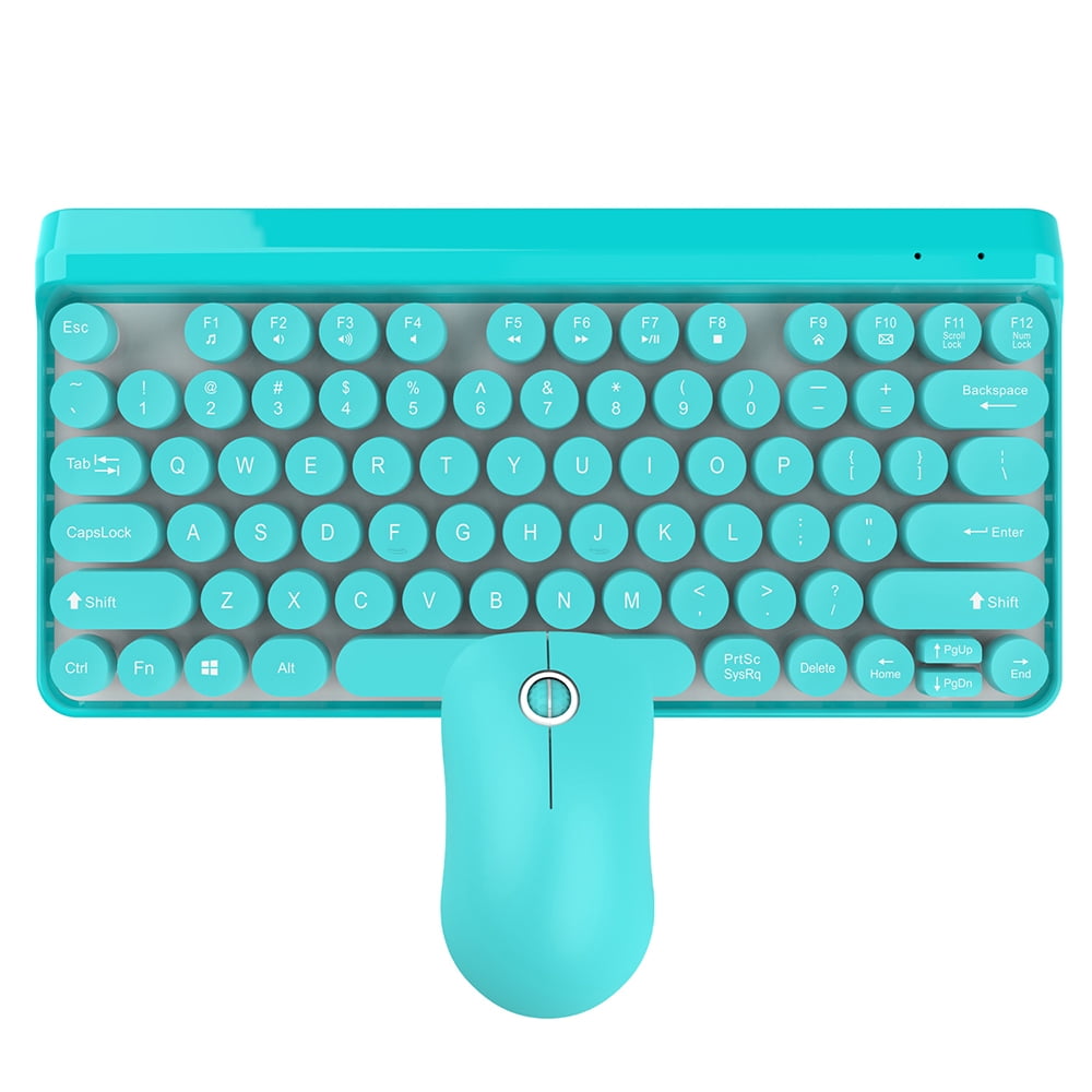 HHRONG Bluetooth Wireless Keyboard USB Receiver and Whispering Quiet Keyboard Design; Ergonomic Wireless Keyboard