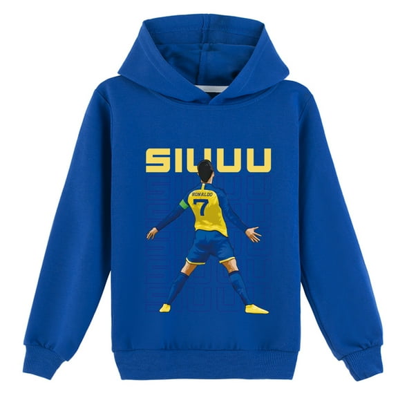 Student Wear Sweatshirt Cristiano Ronaldo Graphic Hoodie fits Students for Holidays School Sports