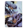 thumbnail image 4 of SaniMore Stand Case for Samsung Galaxy Tab A 9.7 2015 (SM-T500/T505/T507), PU Leather Anti-scratch [Auto Wake/Sleep Slot Holder Anti-slip Strip Kickstand] Stylish Pattern, B-Peony Flower, 4 of 8