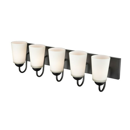 

Millennium Lighting Ivey Lake 5 Light Vanity Fixture in Matte Black
