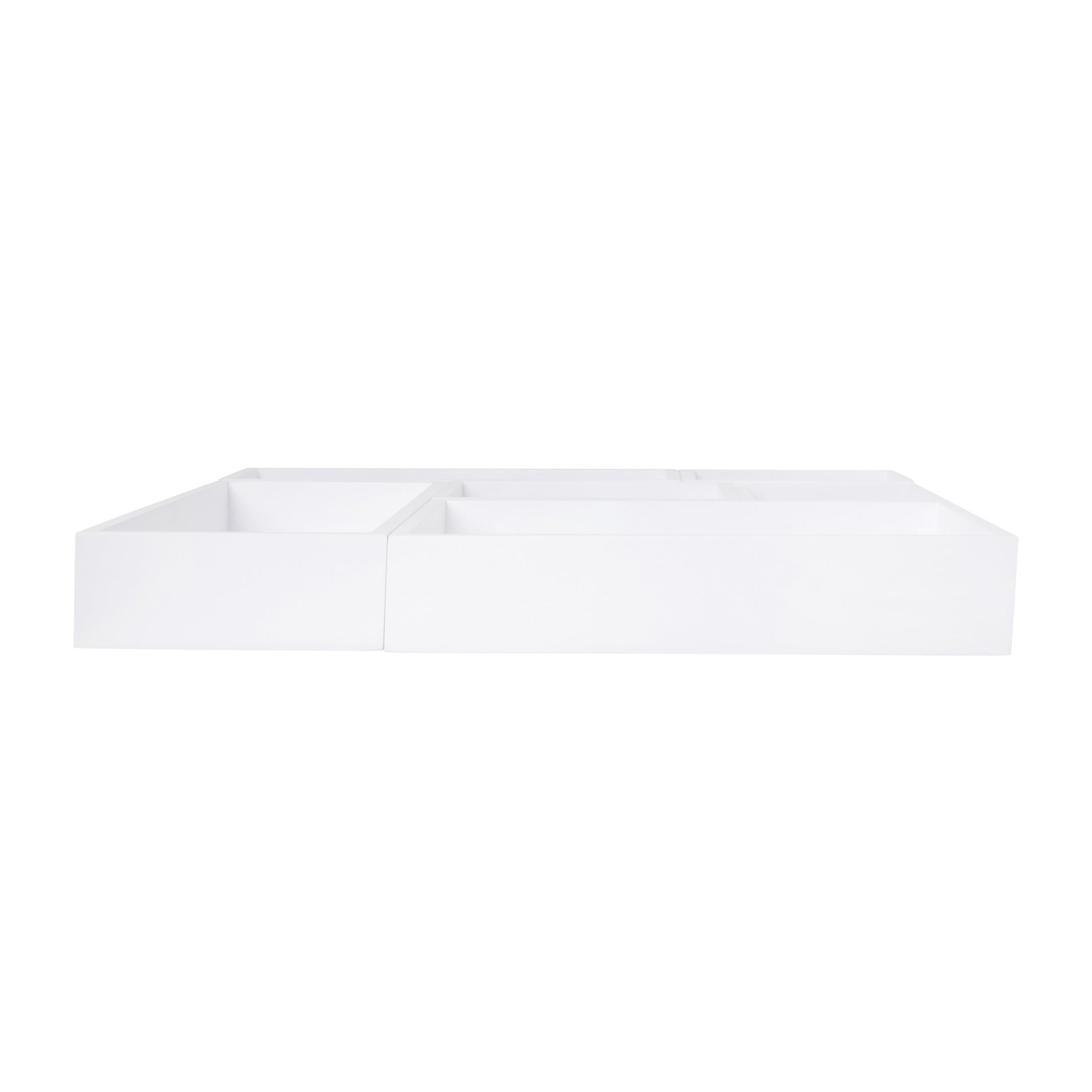 Martha Stewart Enzo 6 Piece Wooden Desk Drawer Organizer Set in White