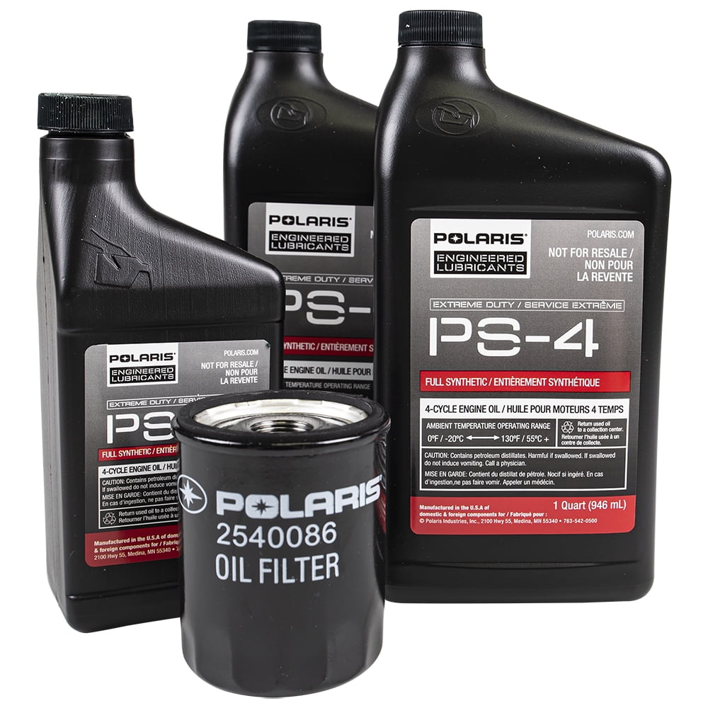Polaris 2879324 OEM PS-4 Extreme Duty Oil Change Kit For 2011-2018
