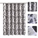 thumbnail image 3 of 1 cortina de ducha impermeable con estampado geométrico, cortinas de baño con patrón de mosaico, tel Meterk 150cm * 200cm, 3 of 7