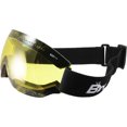 thumbnail image 3 of Birdz Eyewear Birdz Thrush Sport Snowboarding Skydiving Motorcycle Riding Goggles 2 Pairs Black Frames with Smoke/Yellow Lens, 3 of 3