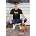 thumbnail image 2 of Old Glory Mens LGBT Gay Democrat Pride Donkey Short Sleeve Graphic T Shirt, 2 of 6