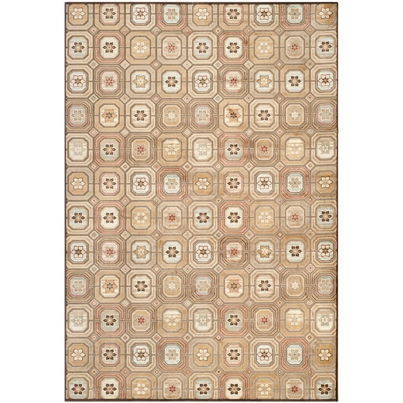 SAFAVIEH Paradise Dorothea Floral Area Rug, Dark Brown/Multi, 8' x 11'2"