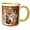 Yellow/White, variant on 3drose, Wolf Resting Against a Tree, 11oz Two-tone Yellow Mug