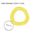 thumbnail image 2 of Unique Bargains Porte-Clés Spirale Extensible en Plastique, Jaune 5 Pack, 2 of 5