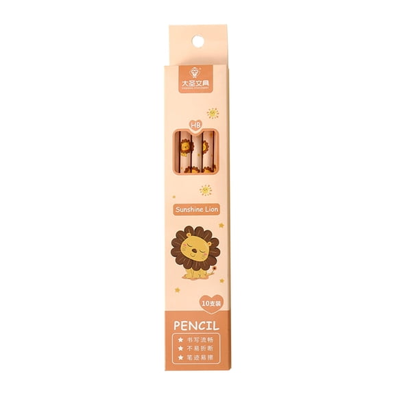 A Bulk Pack Of 10 Graphite Pencils With Eraser Tips For Primary Grade Students Learning To Write And Sketch