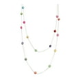 thumbnail image 1 of Sweater Chain Necklace Layered Long Necklace for Women Colored Zircon Necklace Lightweight Sweater Strand Chain Necklaces Exquisite Design Metal Style, 1 of 8