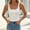 White, variant on Womens Summer Square Neck Tank Tops Ribbed Knit Slim Fit Sleeveless Henley Shirts Casual Basic Button Up Blouse