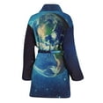thumbnail image 2 of Earth And Space Women Bathrobe One Size Univeral Fits Fashion Lightweight Plush Fleece Long Robe For Women, 2 of 4