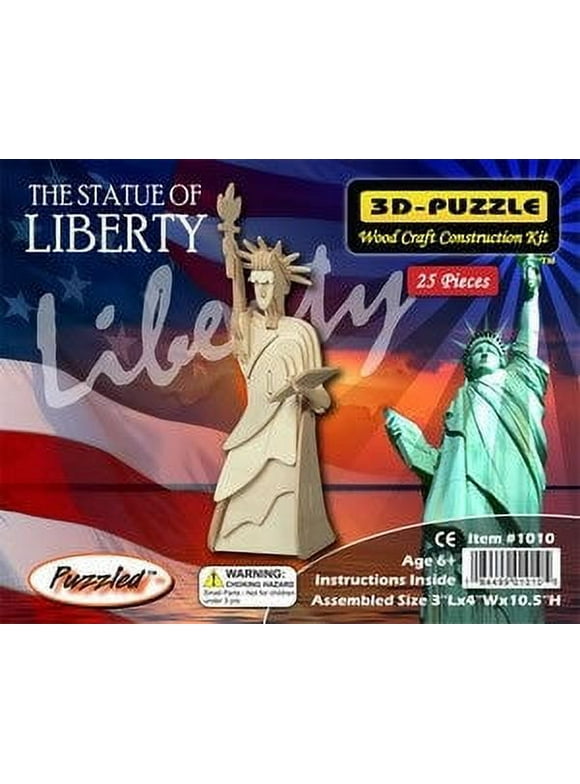 Statue of Liberty 3D Wooden Puzzle by Puzzled Inc