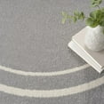 thumbnail image 6 of Nourison Essentials Indoor/Outdoor Grey/Ivory 6' x round Area Rug, (6 Round), 6 of 11