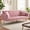 Pink 03, variant on 71 Inches Velvet Futon Sofa Bed with 2 Pillows,Modern Convertible Futon Couch with Adjustable Backrest,Blue 02