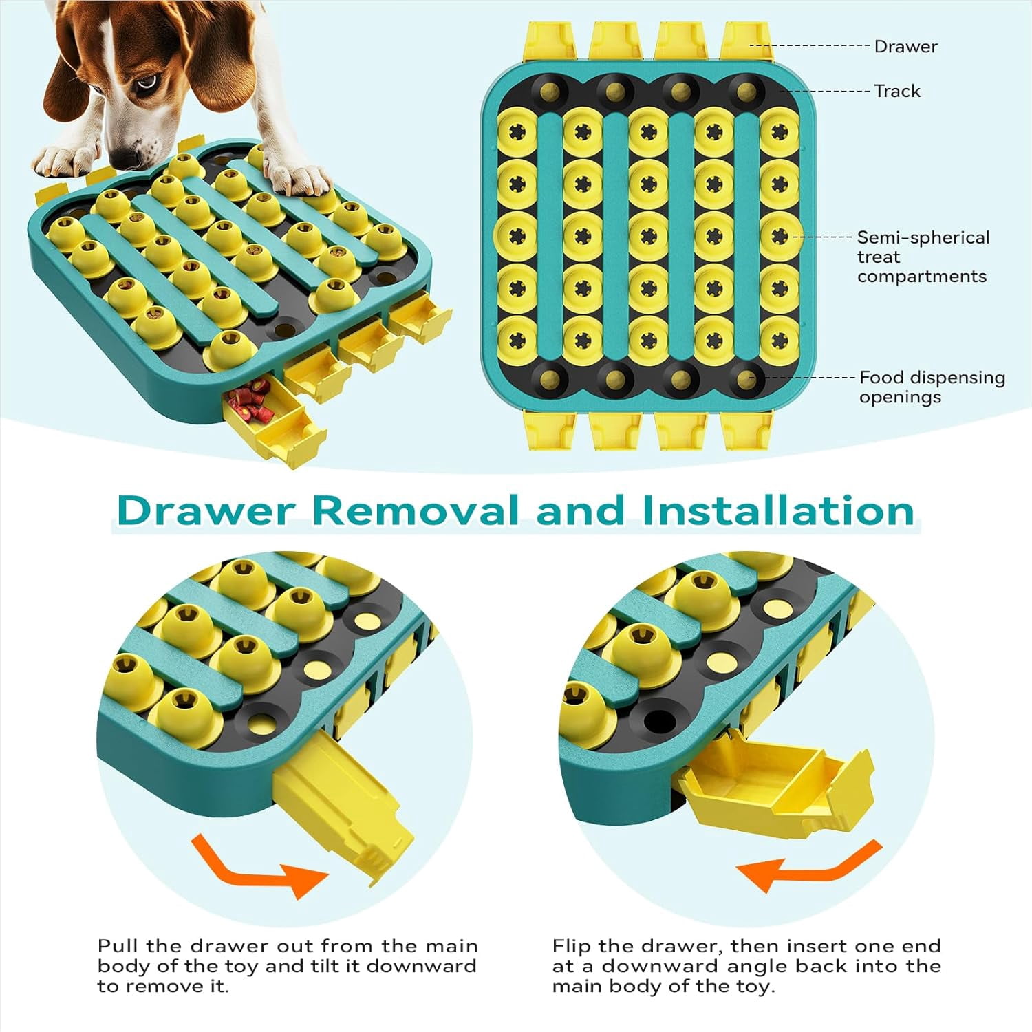 KADTC Dog Puzzle Toy, Extra-Large Size, 4 Levels of Step-by-Step Challenge, Beginner to Export, Slow Feeder & Mental Stimulation for Smart Dogs Enrichment Toys