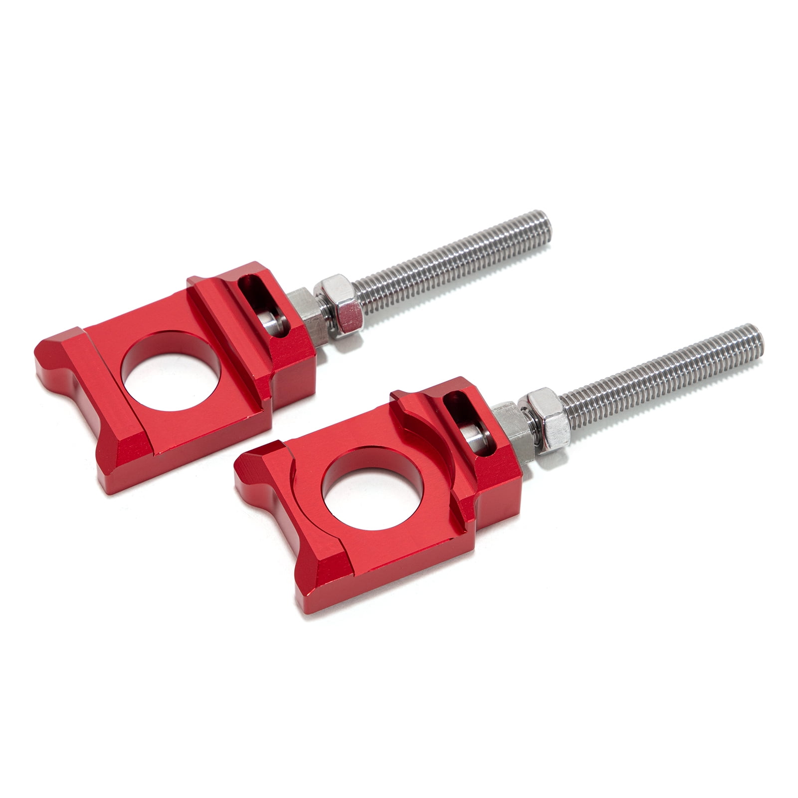 Red Chain Adjuster Axle Blocks for Surron Ultra Bee UB Electric Dirt
