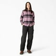 thumbnail image 4 of Dickies Women’s DuraTech Renegade Flannel Shirt, Grapeade Windowpane Plaid, S, 4 of 5