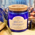 thumbnail image 3 of Fantasy & Tabletop RPG Candles, Handcrafted, Coconut-Apricot Wax, Wood Wick, Firelight Fables (10 oz Jar, Arcane University), 3 of 5
