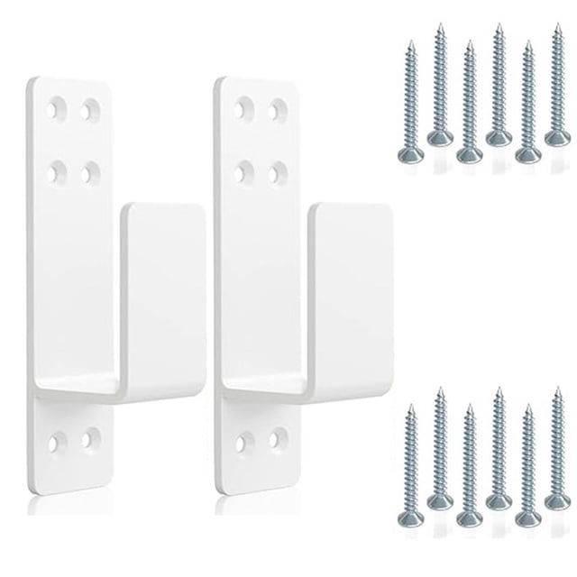 Door Barricade Brackets,2 Pack Drop Open Bar Holder for Home Security
