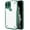 Green GN, variant on Gecau For 12 Pro Max (6.7)Translucent Cover Phone Bag Soft Shockproof Sturdy Green 7.24x4.44 Inch Home Essentials