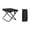 Black, variant on Black Black Outdoor Folding Stool Portable Handle Bag Compact Camping Chair For Fishing Queueing Lightweight And Fully Foldable For Easy Transport