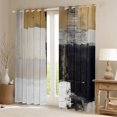 thumbnail image 2 of Homewish Teens Chic Watercolor Curtains Pack of 2 (42x84 Each), Modern Abstract Ombre Curtains Blackout, Vintage Oil Printing Bedroom Curtains, Curtains and Drapes Home Decor, 2 of 6