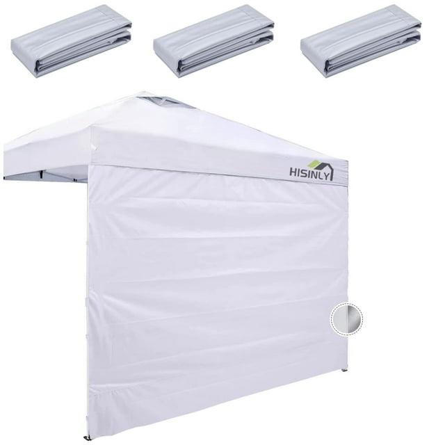 Paneles Laterales para Toldo Hisinly 3m x 3m Tela Oxford 300D con Recubrimiento Plateado