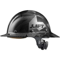 Lift Safety Hard Hat Dax Black Camo Carbon Fiber Full Brim