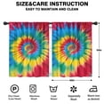 thumbnail image 2 of Blackout Kids Curtains,Colorful Tie Dye Mandala Pattern Childrens Insulated Curtains Set Of 2,Bedroom Essentials,Toddler Room Decor 42"x54", 2 of 5