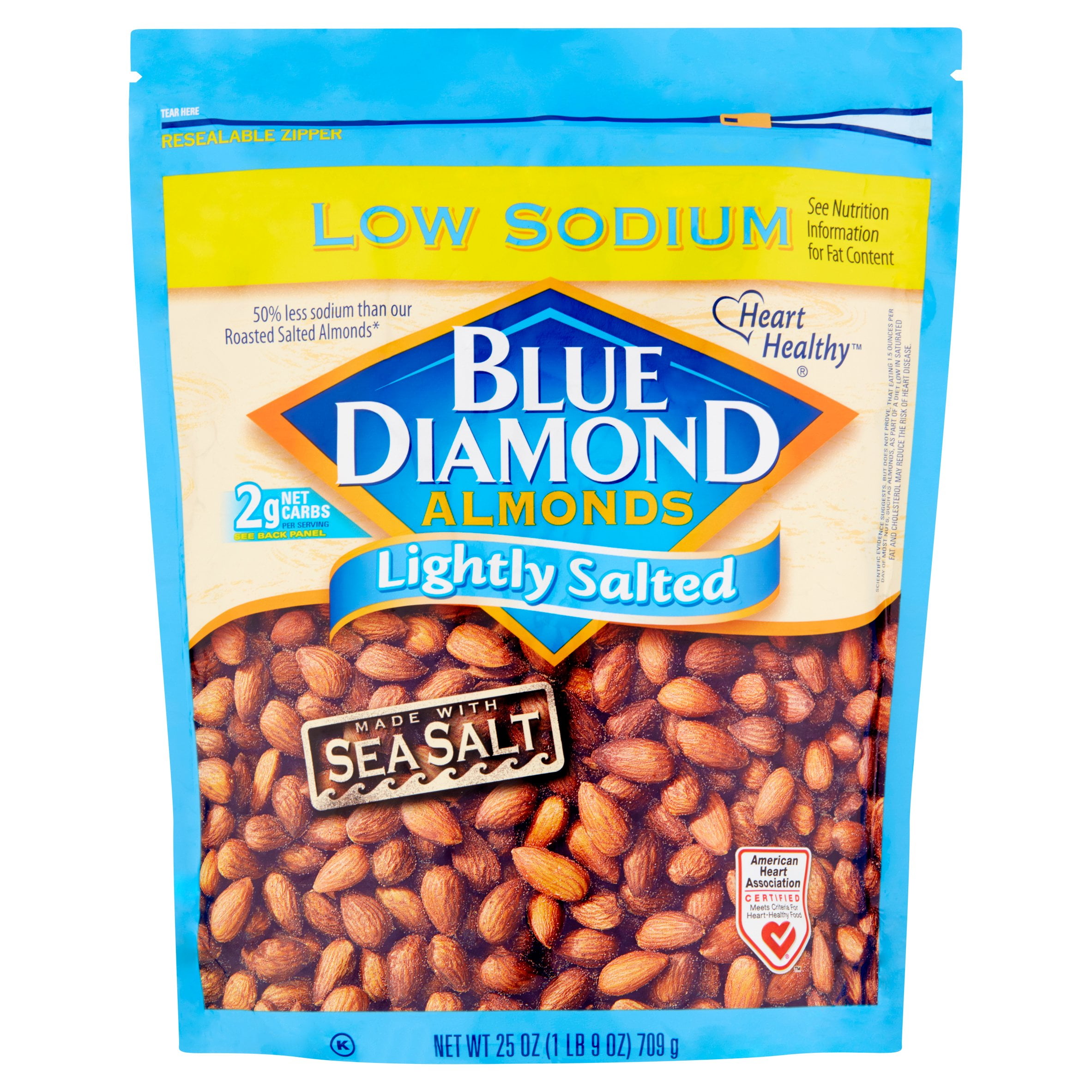 Blue Diamond Lightly Salted Almonds 25 oz by Blue Diamond Growers.
