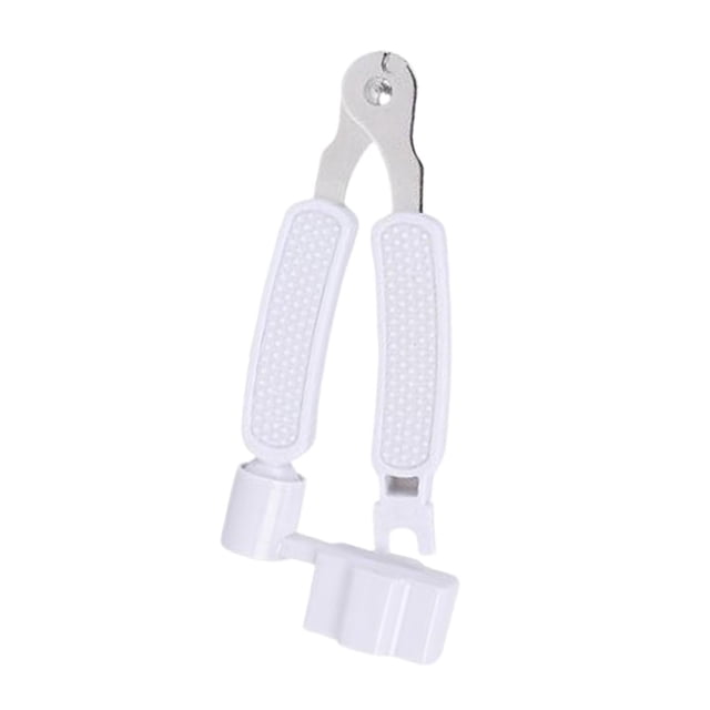 Tachiuwa 3 in 1 Guitar String Winder Bridge Pin Puller, Luthier Tool Lightweight Portable White