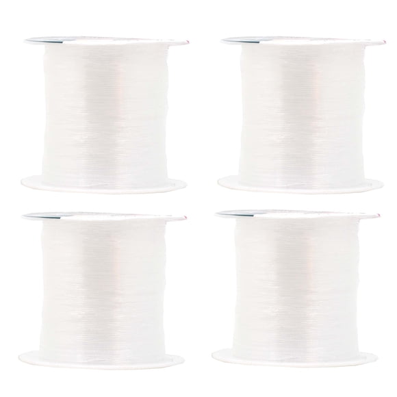 Mandala Crafts Hilo Invisible De Nailon De 0,5 Mm Para Coser Acolchados, Hilo De Pescar Monofilamento, Hilo Transparente Para Pelucas, Abalorios, Hilo Transparente De 114 Yardas Para Colgar Decoracion