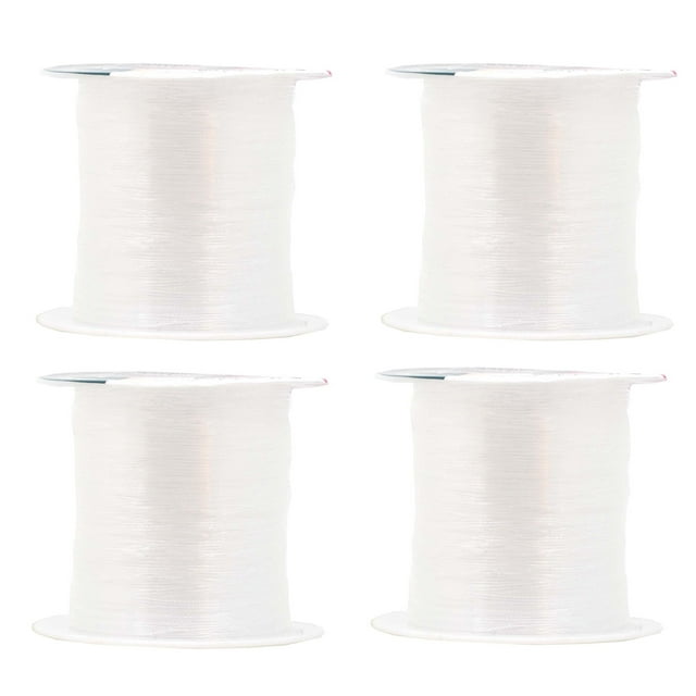 Mandala Crafts Hilo Invisible De Nailon De 0,5 Mm Para Coser Acolchados, Hilo De Pescar Monofilamento, Hilo Transparente Para Pelucas, Abalorios, Hilo Transparente De 114 Yardas Para Colgar Decoracion