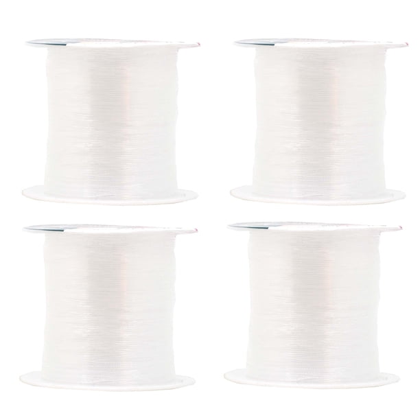 Mandala Crafts Hilo Invisible De Nailon De 0,5 Mm Para Coser Acolchados, Hilo De Pescar Monofilamento, Hilo Transparente Para Pelucas, Abalorios, Hilo Transparente De 114 Yardas Para Colgar Decoracion