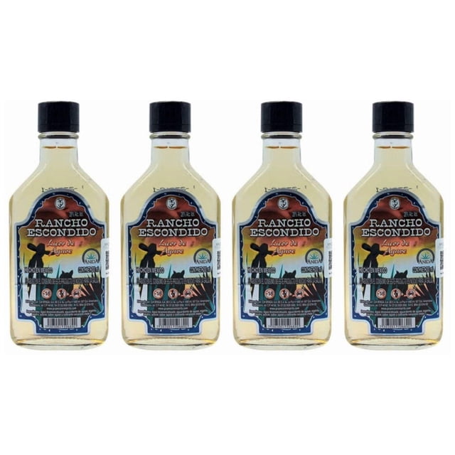 Pack de 4 Licor de Agave Rancho Escondido 200 ml