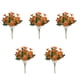 thumbnail image 1 of 5 piezas de flores artificiales Yuarrent de seda crisantemo naranja 31 cm, 1 of 6