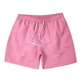 thumbnail image 3 of DDAPJ pyju Birthday Gifts! Mens Drawstring Running Shorts Solid Athletic Shorts Lightweight Quick Dry Workout Gym Shorts with Pockets Pink M, 3 of 7