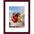 thumbnail image 1 of Vittanly Diploma Frame, Premium Material with Shatter Resistant Plexiglass, Display Pictures 6x8 with Mat or 8.5x11 without Mat, 8.5x11 Picture Frame for Wall or Table Top Display, Cherry Red, 1 Pack, 1 of 1