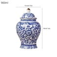 thumbnail image 5 of Traditional Ceramic Ginger Jar - Decorative Tea Storage for Tabletops Lot U5, 5 of 8