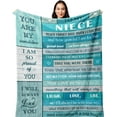 thumbnail image 1 of LHSHID Niece Gifts from Auntie/Uncle Gifts for Niece from Aunt/Uncle Graduation Gifts for Niece Best Niece Birthday Gifts for Niece from Aunt Niece Gifts Ideas to My Niece Blanket 30"x40", 1 of 7