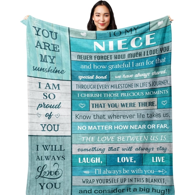 LHSHID Niece Gifts from Auntie/Uncle Gifts for Niece from Aunt/Uncle Graduation Gifts for Niece Best Niece Birthday Gifts for Niece from Aunt Niece Gifts Ideas to My Niece Blanket 30"x40"